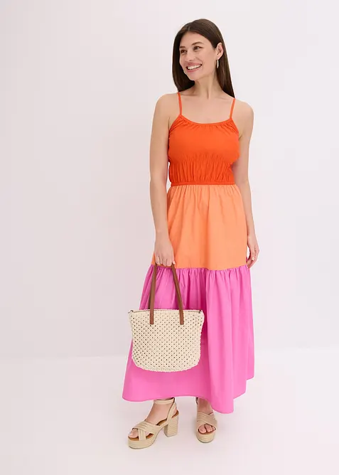 Stroppekjole i 100% bomull, bonprix