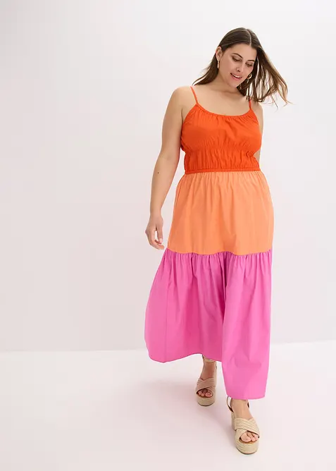 Stroppekjole i 100% bomull, bonprix