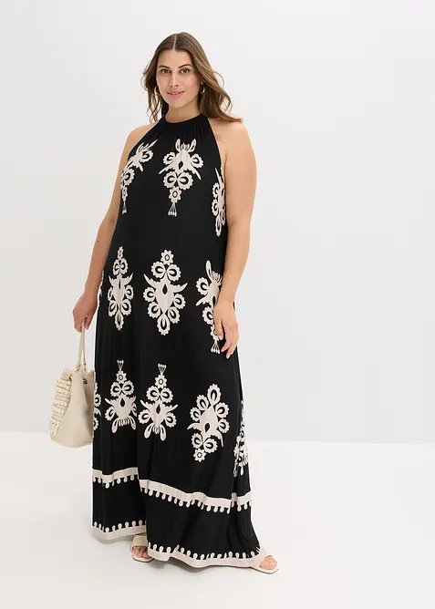 Jerseykjole av myk viskosemiks med print, bonprix