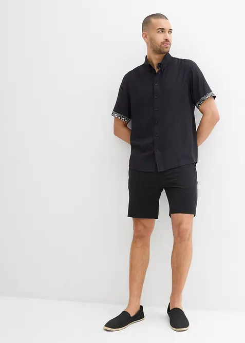 Kortermet skjorte i viskose, Slim Fit, bonprix