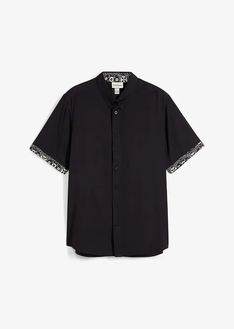 Kortermet skjorte i viskose, Slim Fit, bonprix