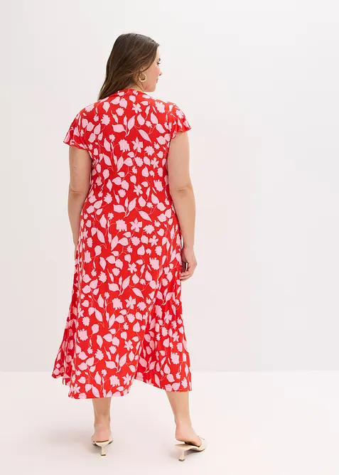 Jerseykjole i myk viskosemiks med trykt m&oslash;nster, bonprix