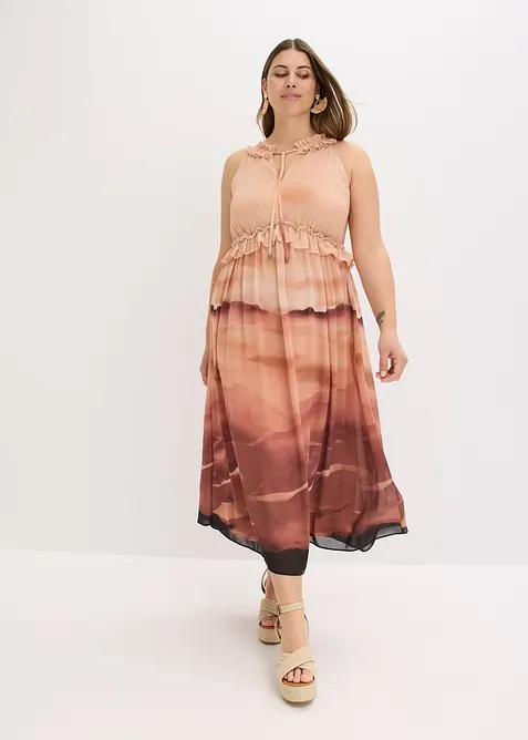 Chiffonkjole, bonprix