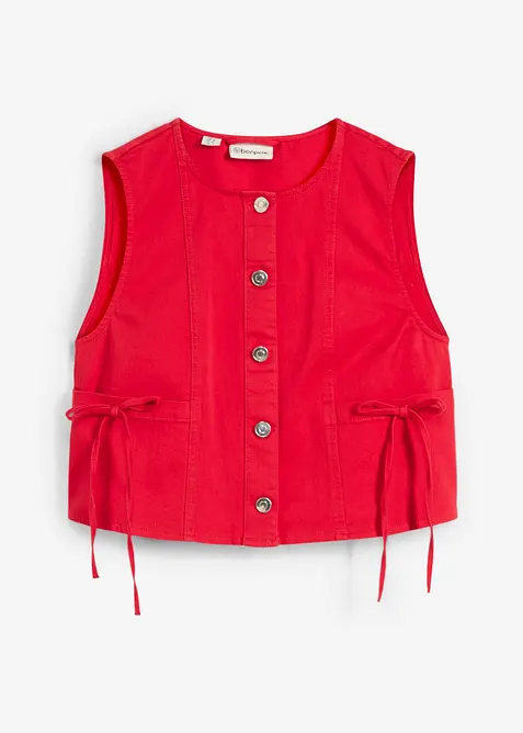 Twill-vest av elastisk miks av økologisk bomull, bonprix