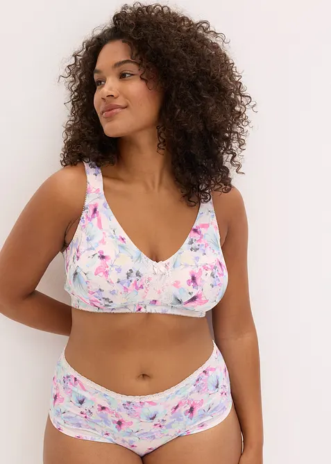 BH uten spiler med myk, &oslash;kologisk bomull (3-pack), bonprix