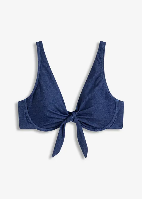 Spile bikinitopp i denimlook, bonprix