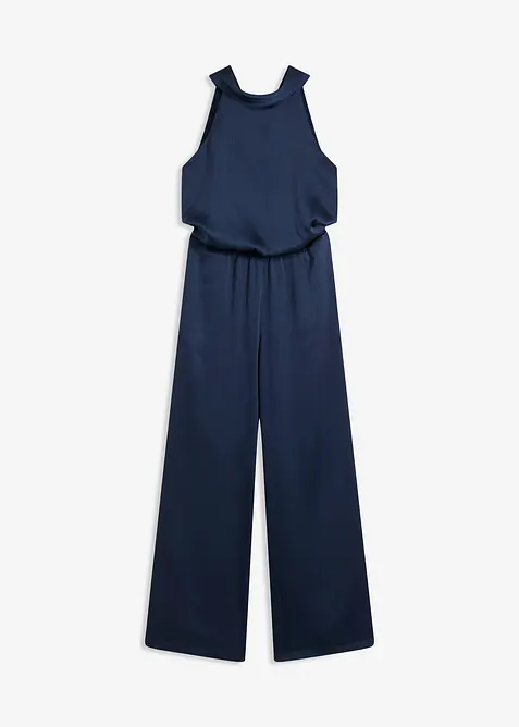 Jumpsuit i strukturert sateng, bonprix