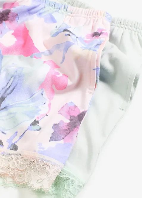 Nattshorts i myk viskosemiks (2-pack), bonprix