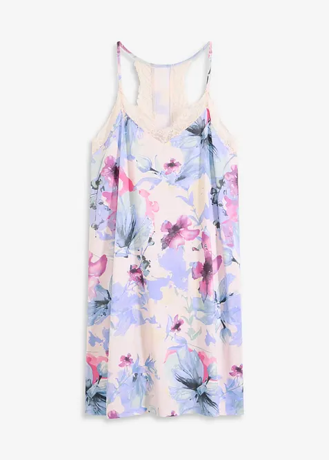 Kort nattkjole i myk viskosemiks, bonprix