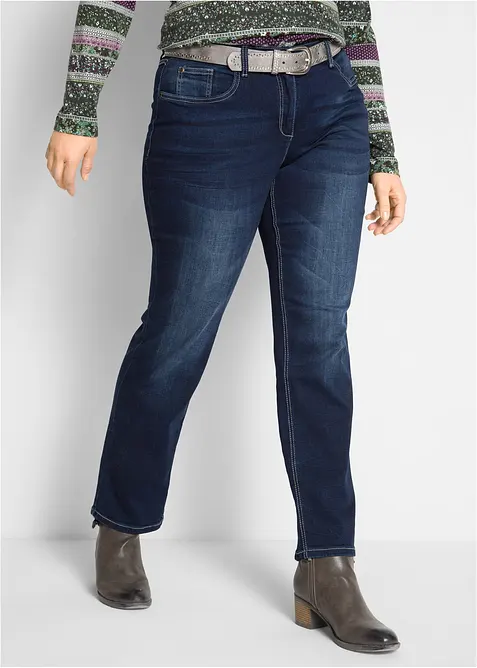 Straight-jeans Mid Waist, Stretch, bonprix