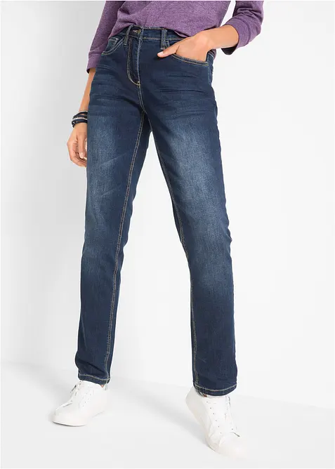 Straight-jeans Mid Waist, Stretch, bonprix
