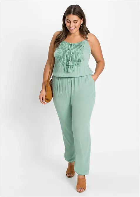 Jumpsuit i strukturert viskose, bonprix