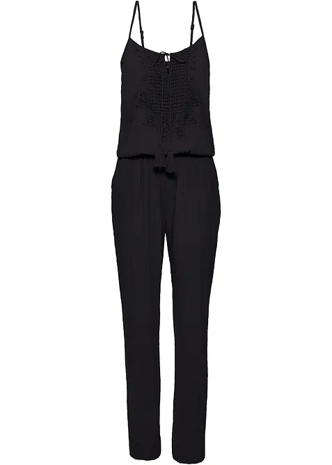 Jumpsuit i strukturert viskose, bonprix