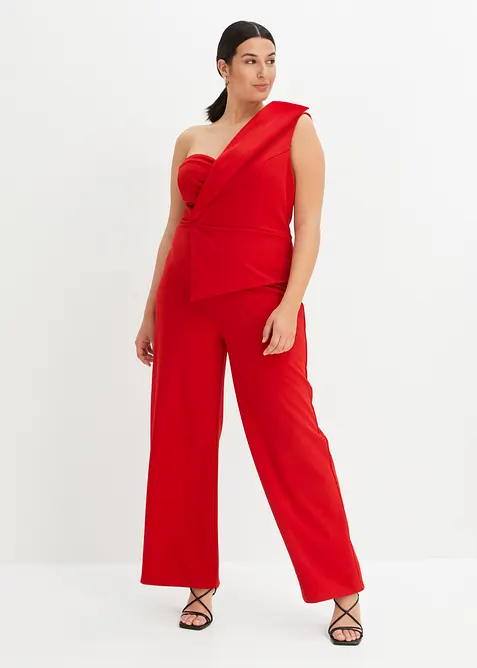 Jumpsuit i strukturert krepp, bonprix