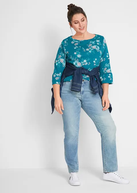 Straight-jeans Mid Waist, Stretch, bonprix