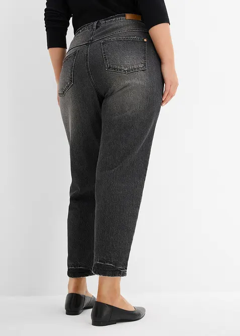 Mama jeans High Waist, Low Stretch, cropped, bonprix