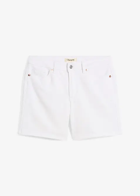 Bermudashorts i denim Mid Waist, Low Stretch, bonprix
