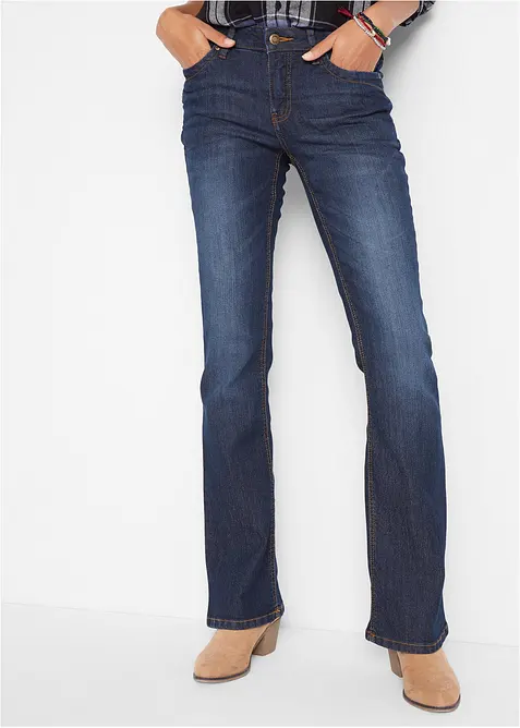 Bootcut-jeans Mid Waist, Komfort-Stretch, bonprix