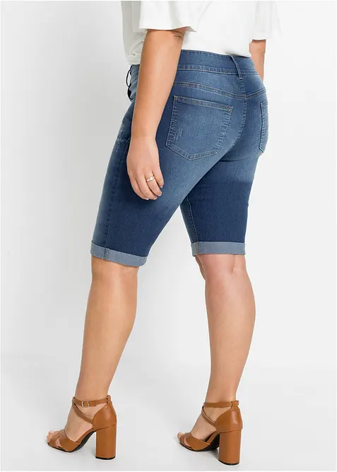 Bermudashorts i denim Mid Waist, bonprix