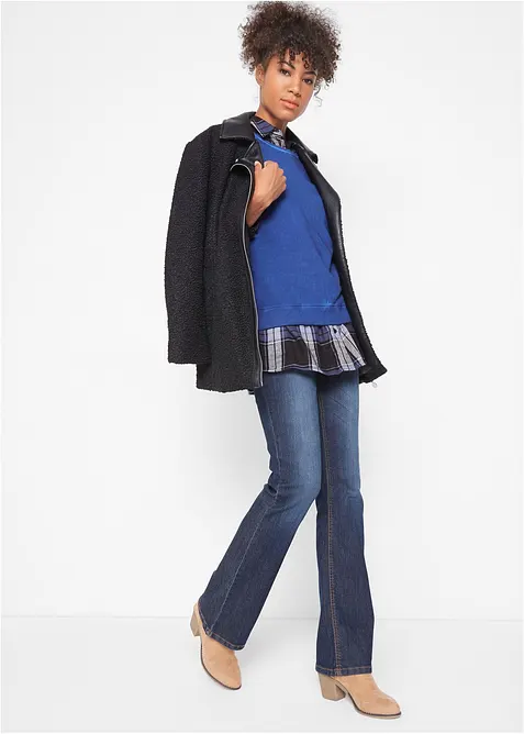 Bootcut-jeans Mid Waist, Komfort-Stretch, bonprix