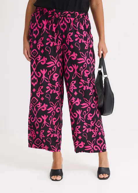 Vid bukse i lett viskose, bonprix