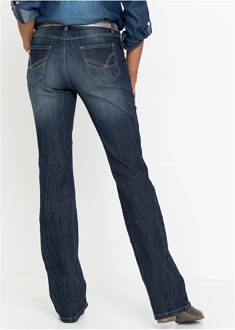 Bootcut-jeans High Waist, Komfort-Stretch, bonprix