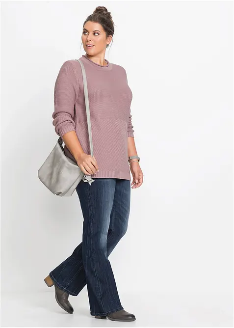 Bootcut-jeans High Waist, Komfort-Stretch, bonprix