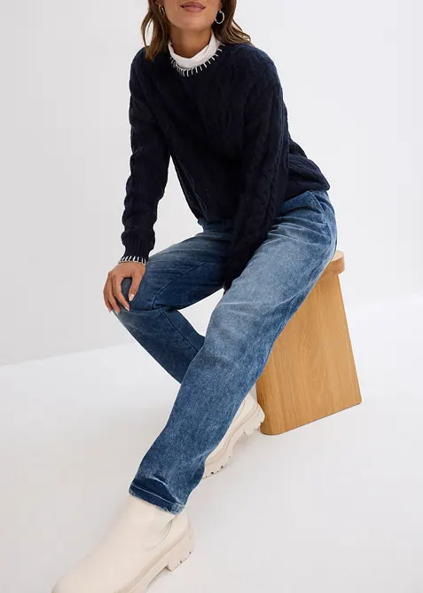 Varmende boyfriend-jeans Mid Waist, bonprix