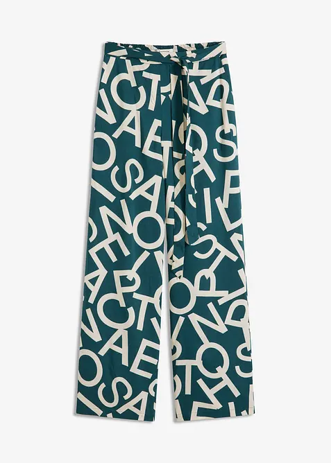 Vid bukse med knytebelte, bonprix