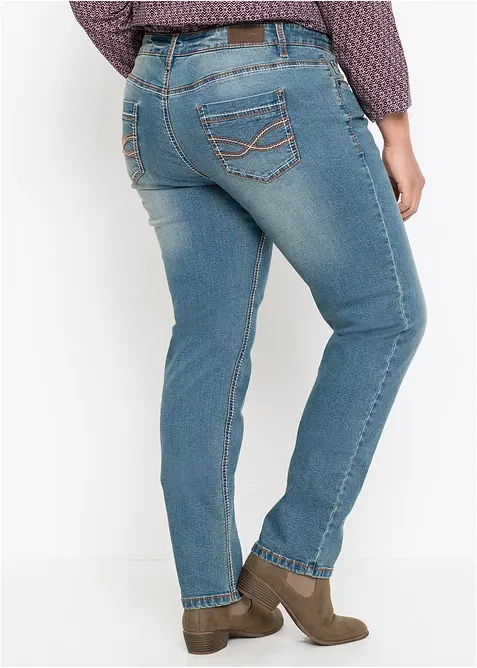 Straight-jeans Mid Waist, Stretch, bonprix