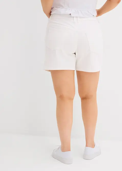 Bermudashorts i denim Mid Waist, Low Stretch, bonprix
