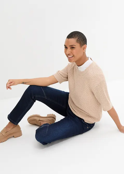 Boyfriend-jeans Mid Waist, komfortlinning, bonprix