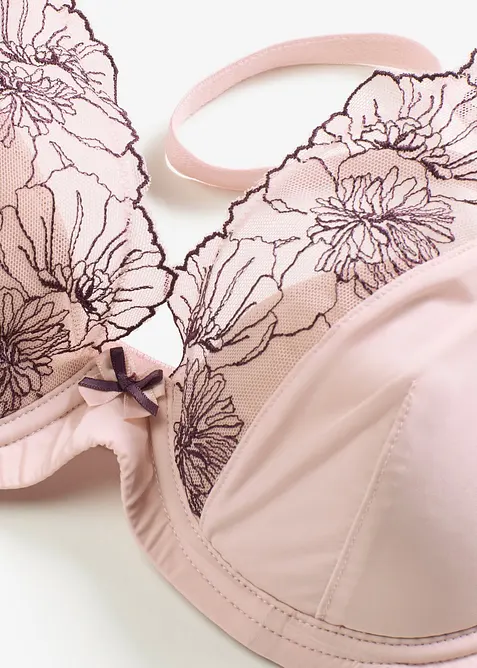 Vattert BH med nydelig broderi, bonprix