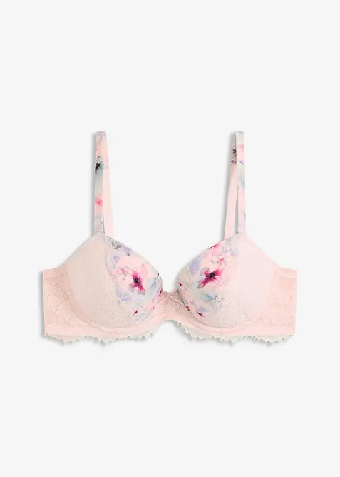 Vattert BH i glinsende materiale, bonprix