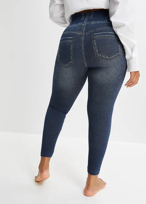 Shape seamless leggings i jeans-look, sterkt figurformende, bonprix