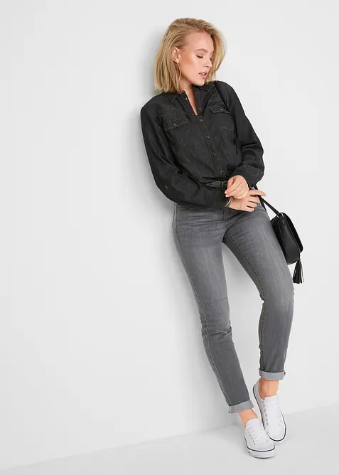 Slim-Fit-jeans High Waist, Komfort-Stretch, bonprix