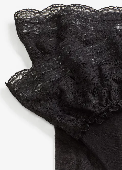 Stay-ups med blonder 20 DEN, bonprix