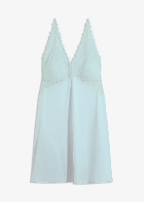 Neglisjé i glinsende materiale, bonprix