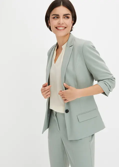 Blazer med draperte ermer, bonprix