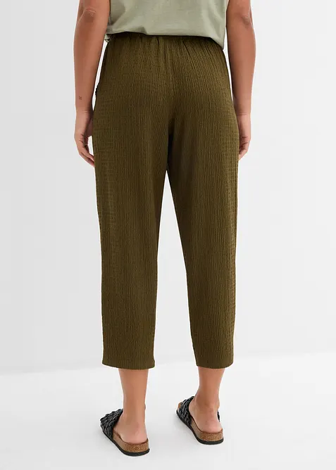 Jerseybukse av strukturmateriale, bonprix