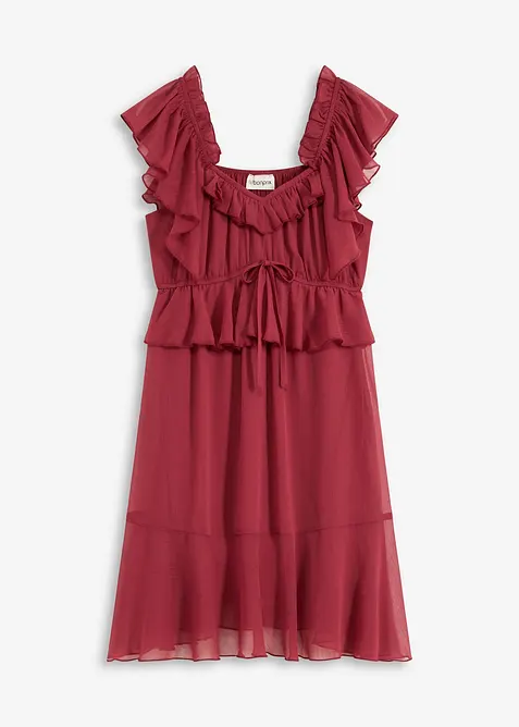 Chiffonkjole i A-modell, bonprix