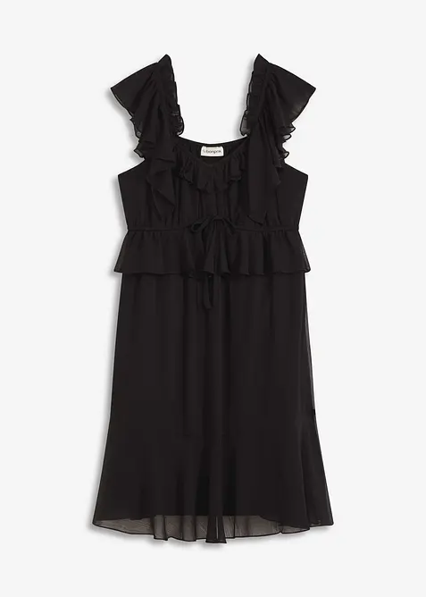 Chiffonkjole i A-modell, bonprix