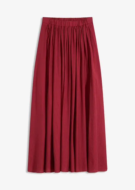 Crinkle maxiskjørt i strukturmateriale, bonprix