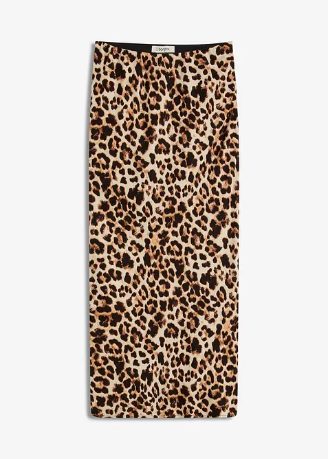 Midiskjørt av fint fallende viskose, bonprix