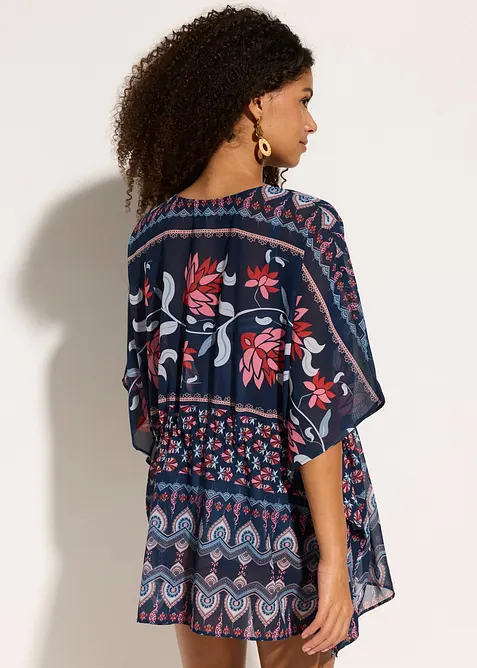 Strandtunika i lett chiffon, bonprix