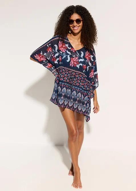Strandtunika i lett chiffon, bonprix