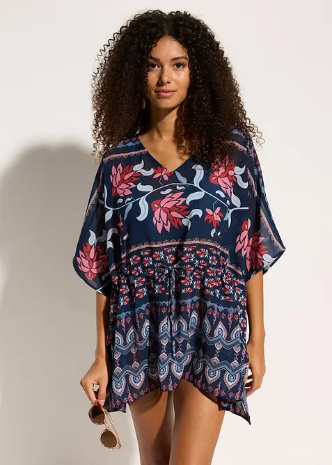 Strandtunika i lett chiffon, bonprix
