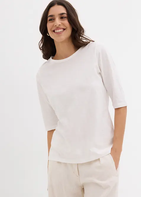 T-skjorte i 100% økologisk bomull (2-pack), bonprix