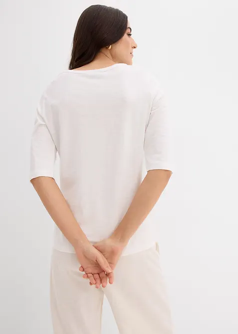 T-skjorte i 100% økologisk bomull (2-pack), bonprix