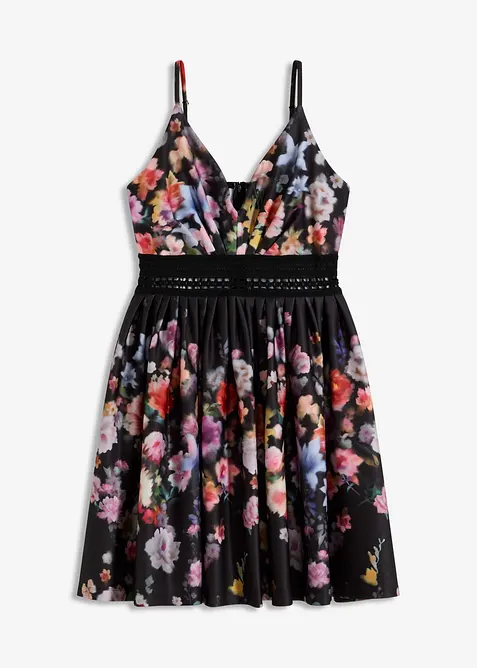 Minikjole med heklet innfelling, bonprix